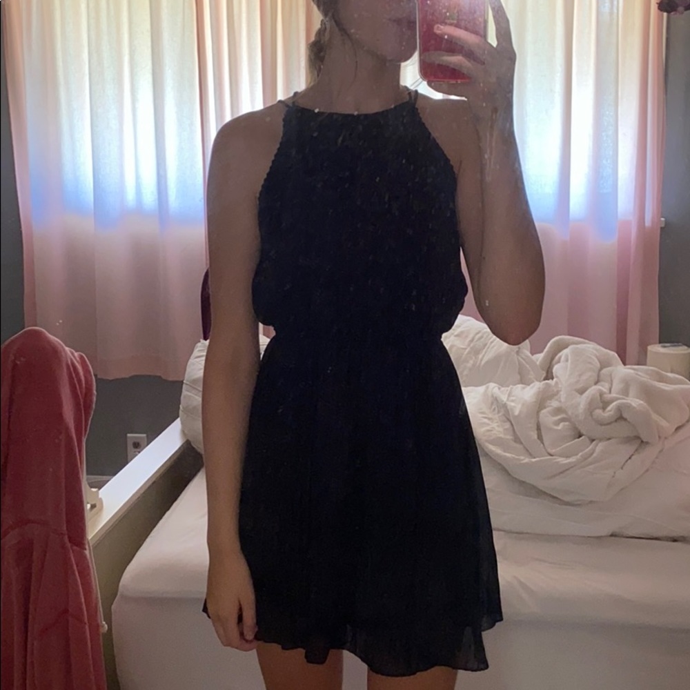 Abercrombie dark navy summer dress